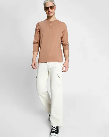 Henley Cork Solid Tshirt